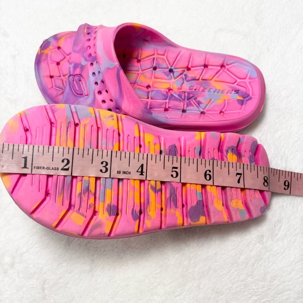 Skecher  Multicolor Hogan-Color Splashed  Slide Sandal Girl Size‎ 13